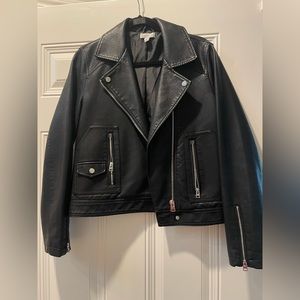 Top Shop Faux Leather Moto Jacket